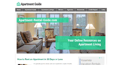 Desktop Screenshot of apartment-rental-guide.com